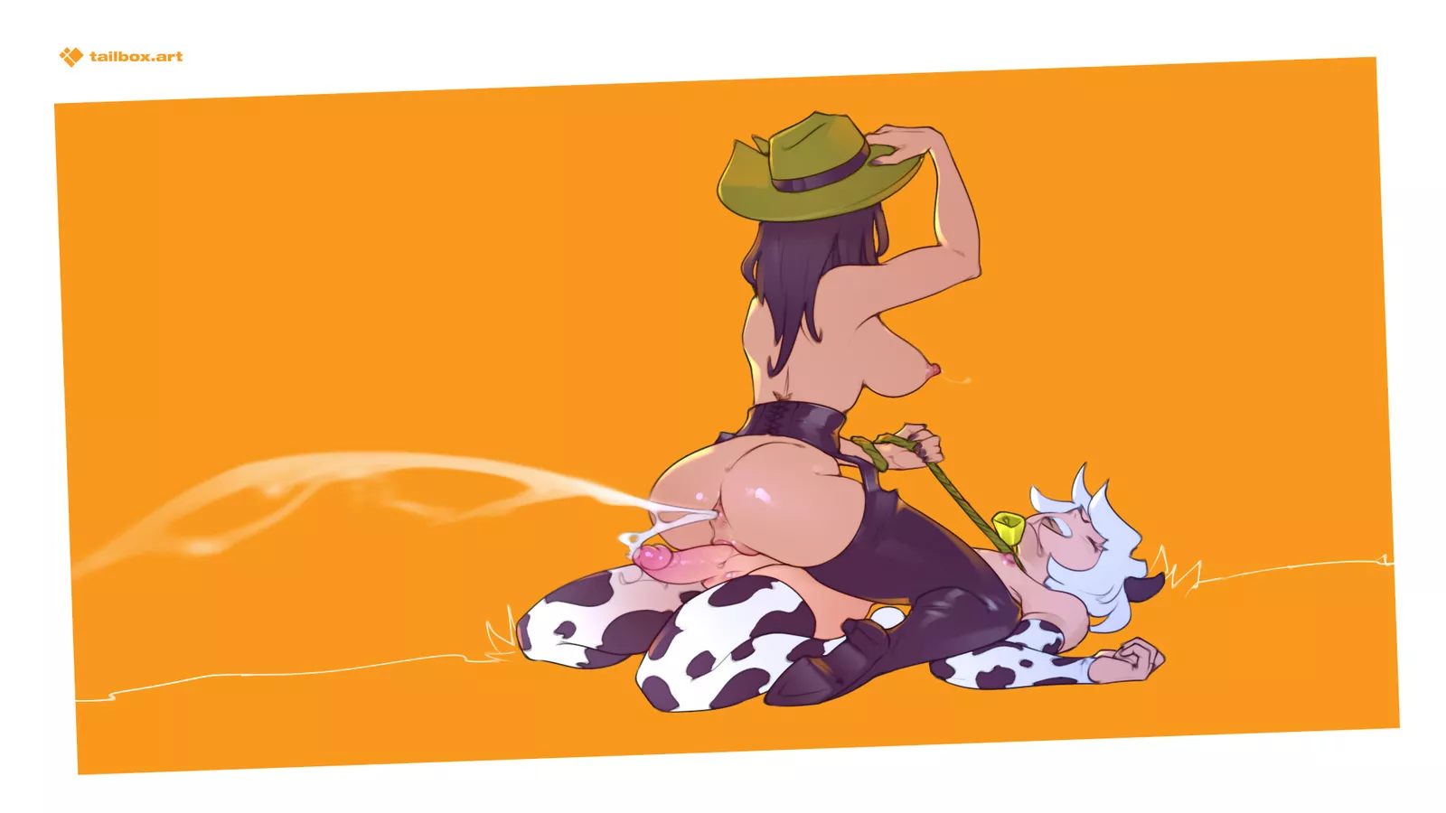 He's a cowboy, she's a cowgirl, but there's a catch by @tailbox_art by NecessaryPizza4646