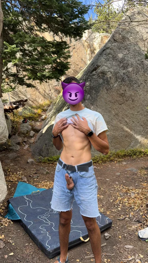 I gotta let it breathe on my hikes 😉(30) by nerdyboycock