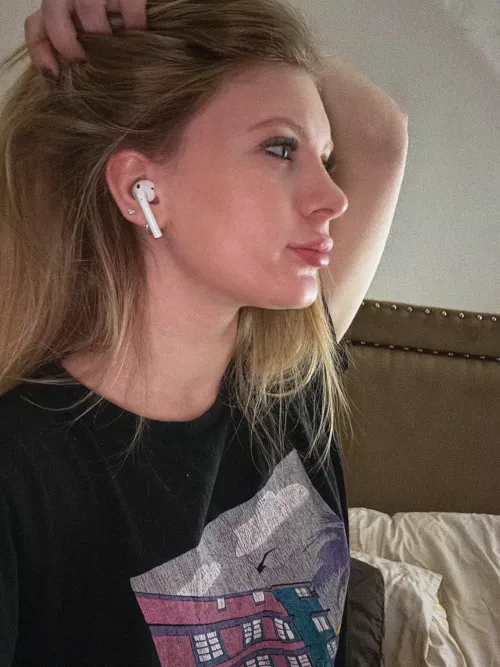 if im holding my hair like this.  what do you think i want to do? by CuteJewelryLuv