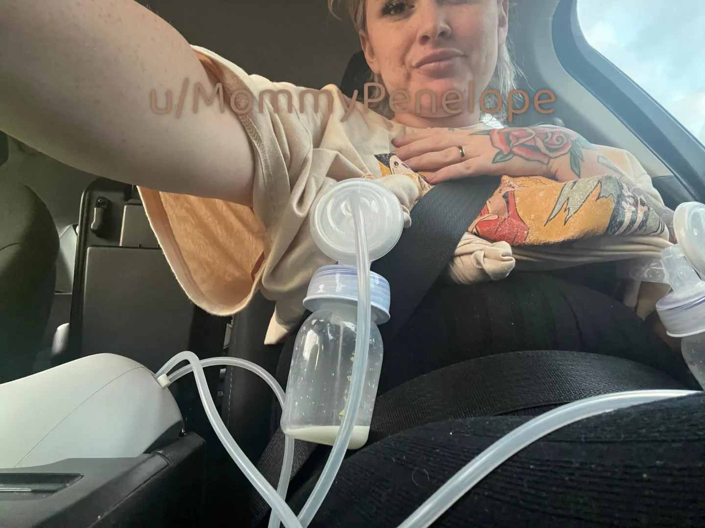 Just milking myself while driving in public  by MommyPenelope