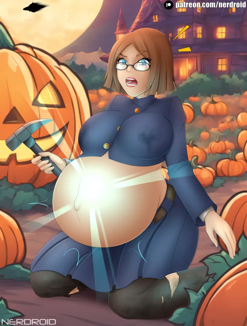 Left in a Pumpkin Patch - OC Halloween Commission(NerDroid) by Ner-Droid