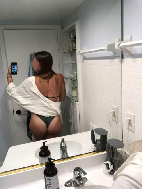 New bathing suit and I think it’s safe to say I’m living my 40yr old PAWG life. I hope the neighborhood dads at the club house pool like my tan lines.  by Followpeach