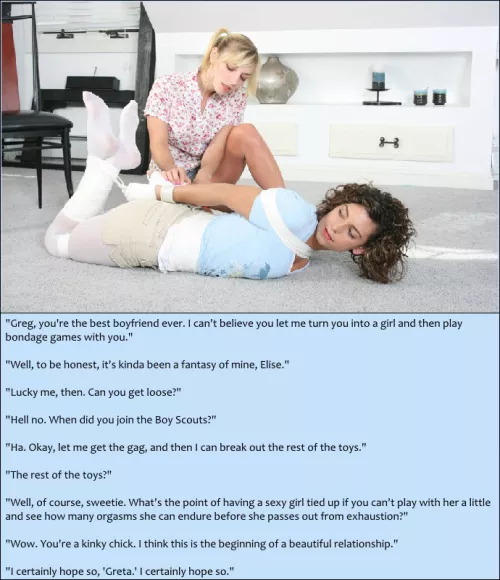 New caption! Certainly Hope So, Greta #m2f #magicaltransformation #roleplay #toys #femdom #m2ftransformation #caption #kink #gendertransformation #m2fcaption #bondage #romantic #sweet  by AskedForTheMid0129