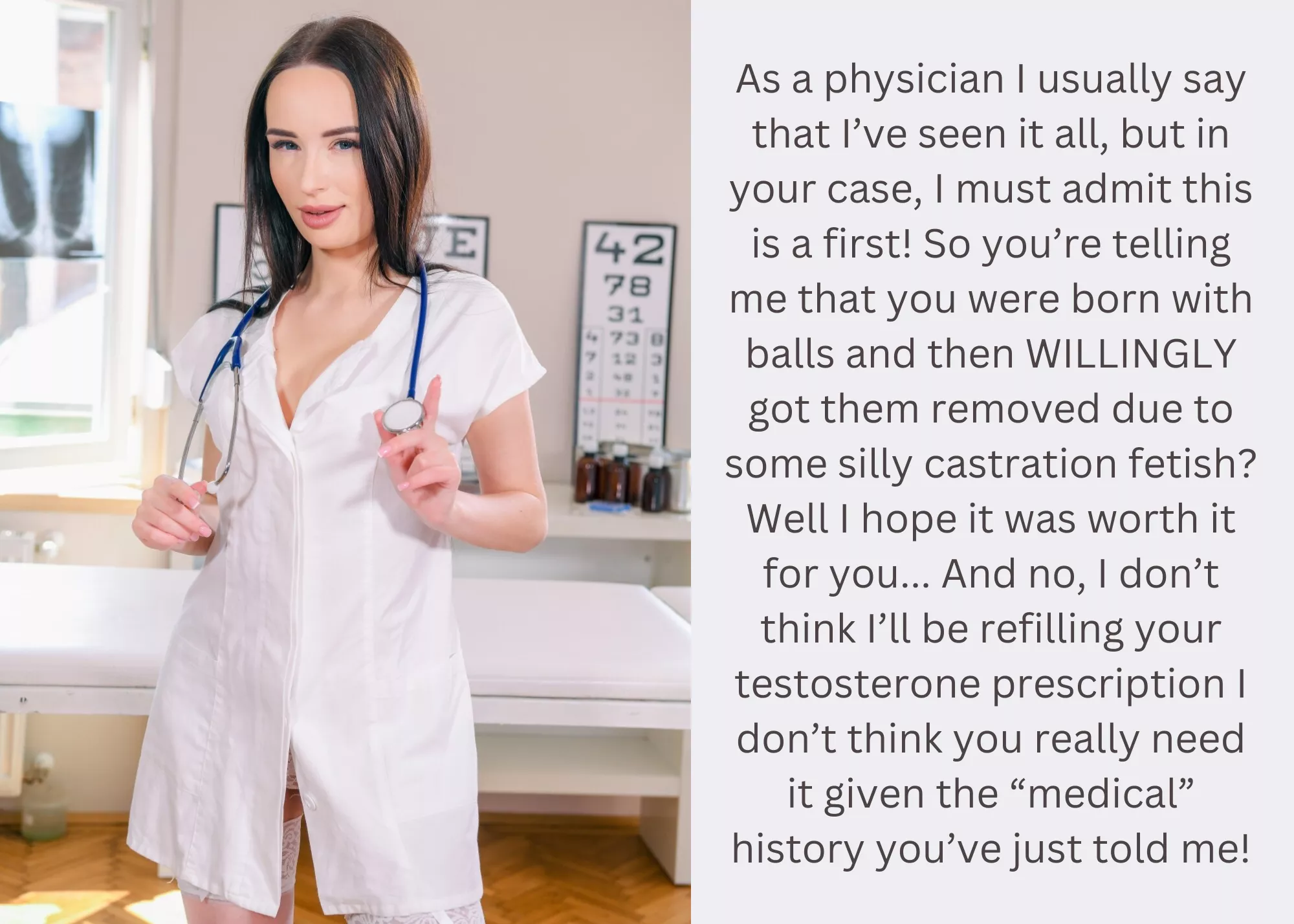 Not medically necessary... posted by Neutermenow