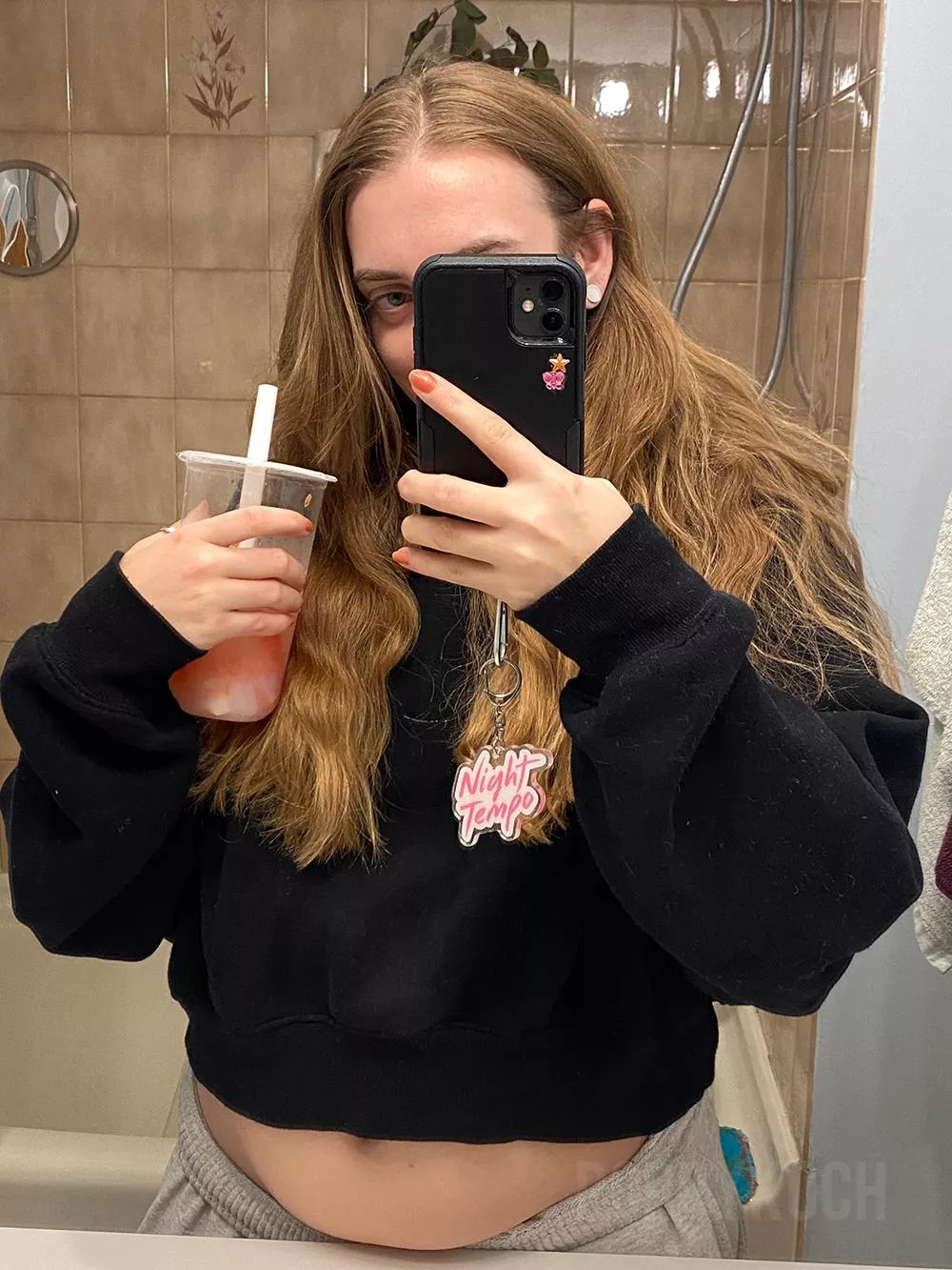 Oops~ My potbelly is sticking out - So full of bubble tea again!~ posted by PoppyKoch