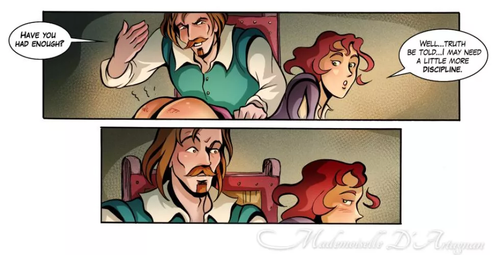 Punishment? That depends on your point of view, right? ;) [MademoiselleDArtagnan #1] (ReinaCanallaArt)  by ReinaCanalla