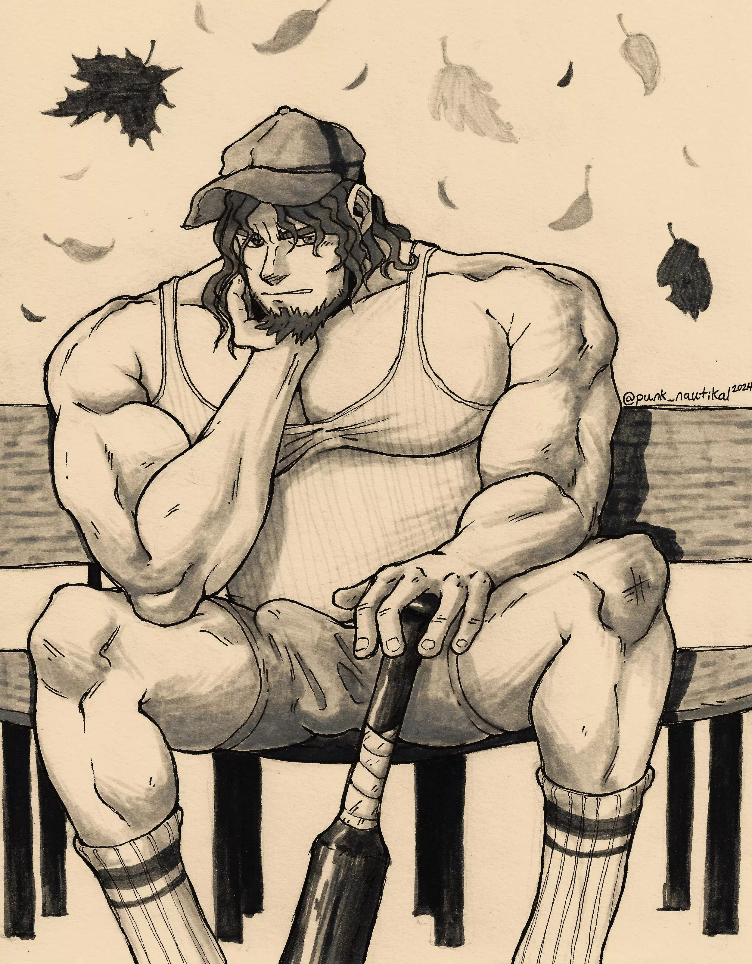 Q-Taro's least favorite part of baseball, the bench posted by punk_nautikal