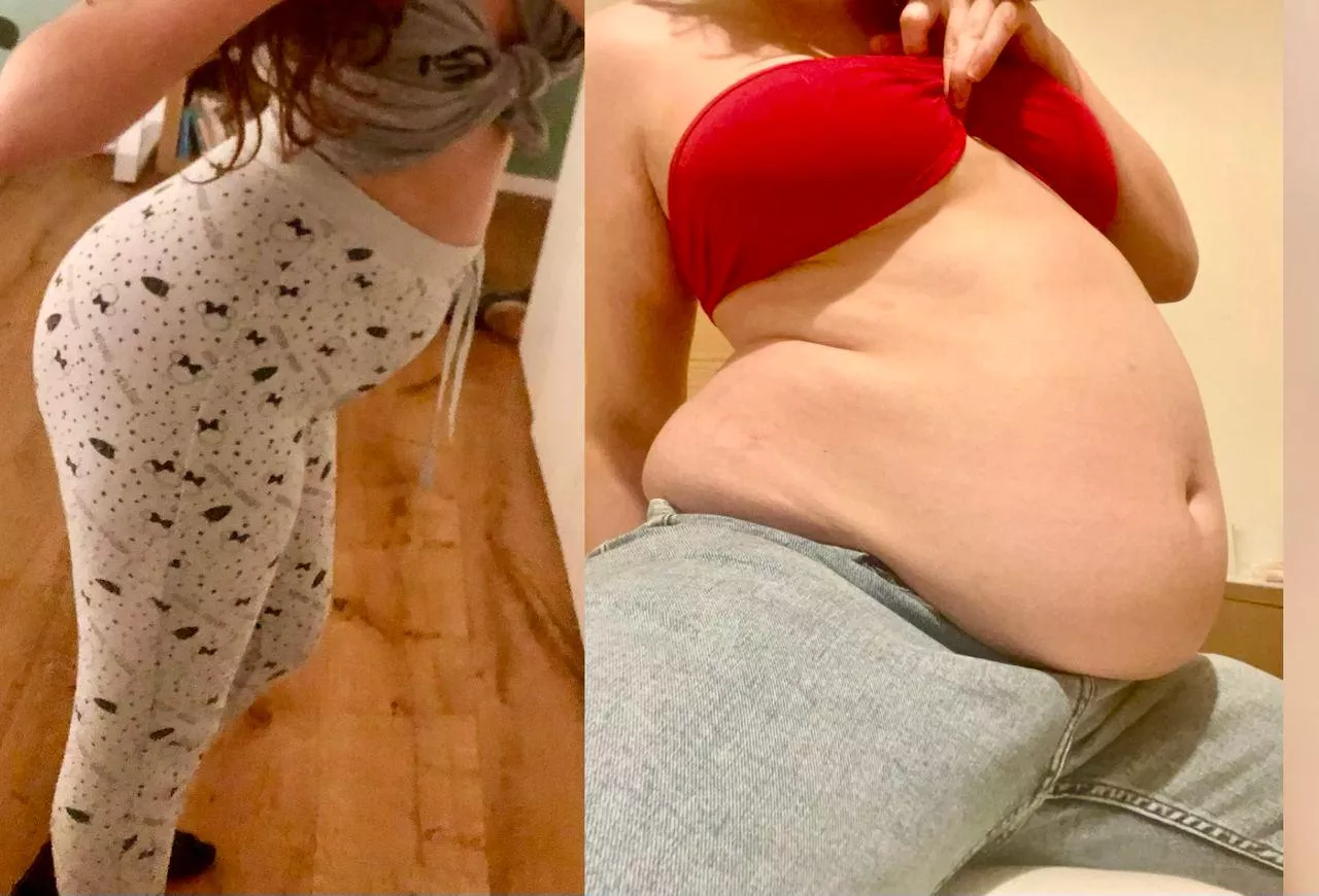 The strat of my jain VS how it's going 😳🐽  posted by FatteningPrincess