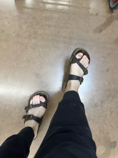 Why don't you start licking my foot instead of staring by CalmySalmy