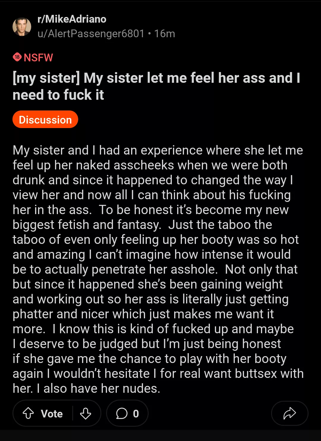 Another Incest 🤦‍♂️ posted by LeoDariusZander