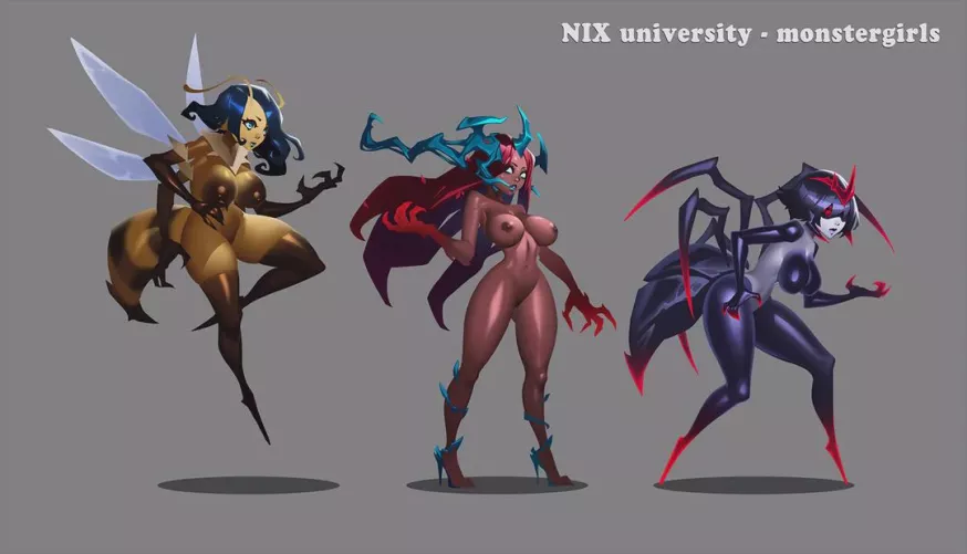  Bee Queen, Alpha Dryad and Spider Queen will be new teammates in next update of our game [The Veil Chronicles: Nix University]  by SilkswormTM