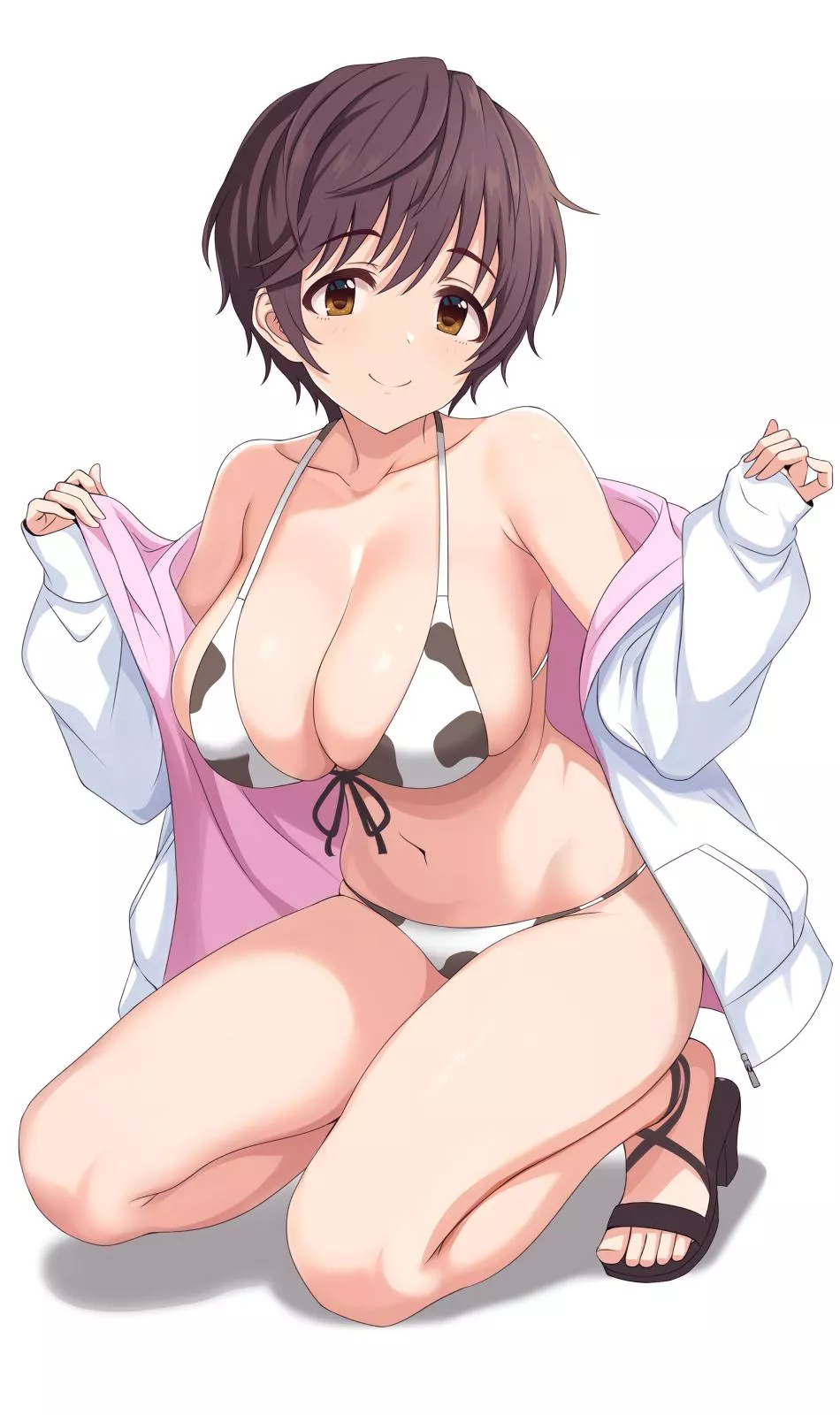 Cow Bikini Shizuku [idolmaster] posted by A_MASSIVE_PERVERT