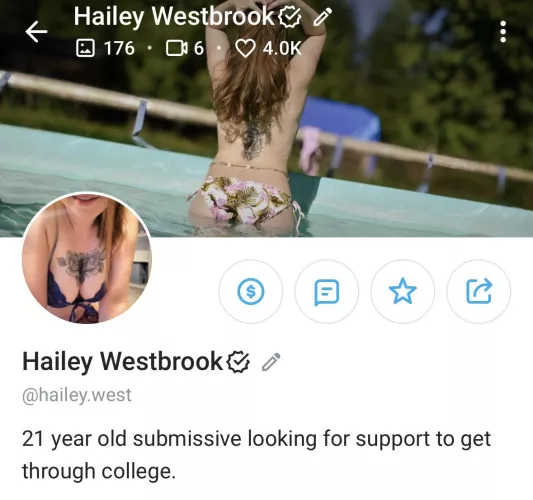 Follow me for free 🤭 by haileywestbrook