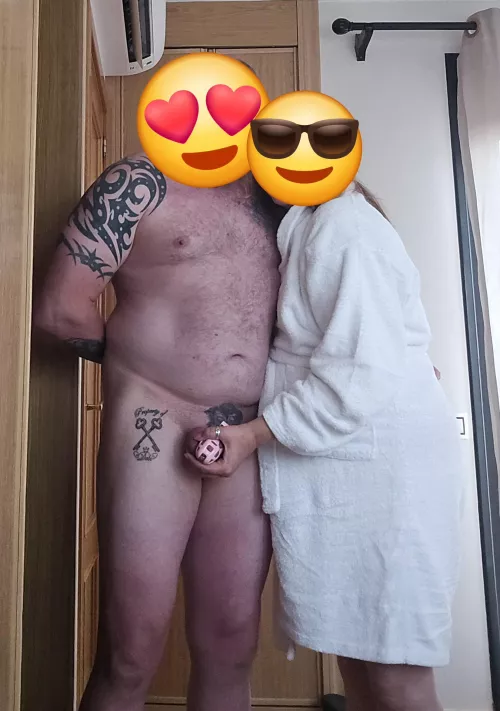 Greetings from our holidays. And an airport safe vacation cage by Free-Bobcat1865