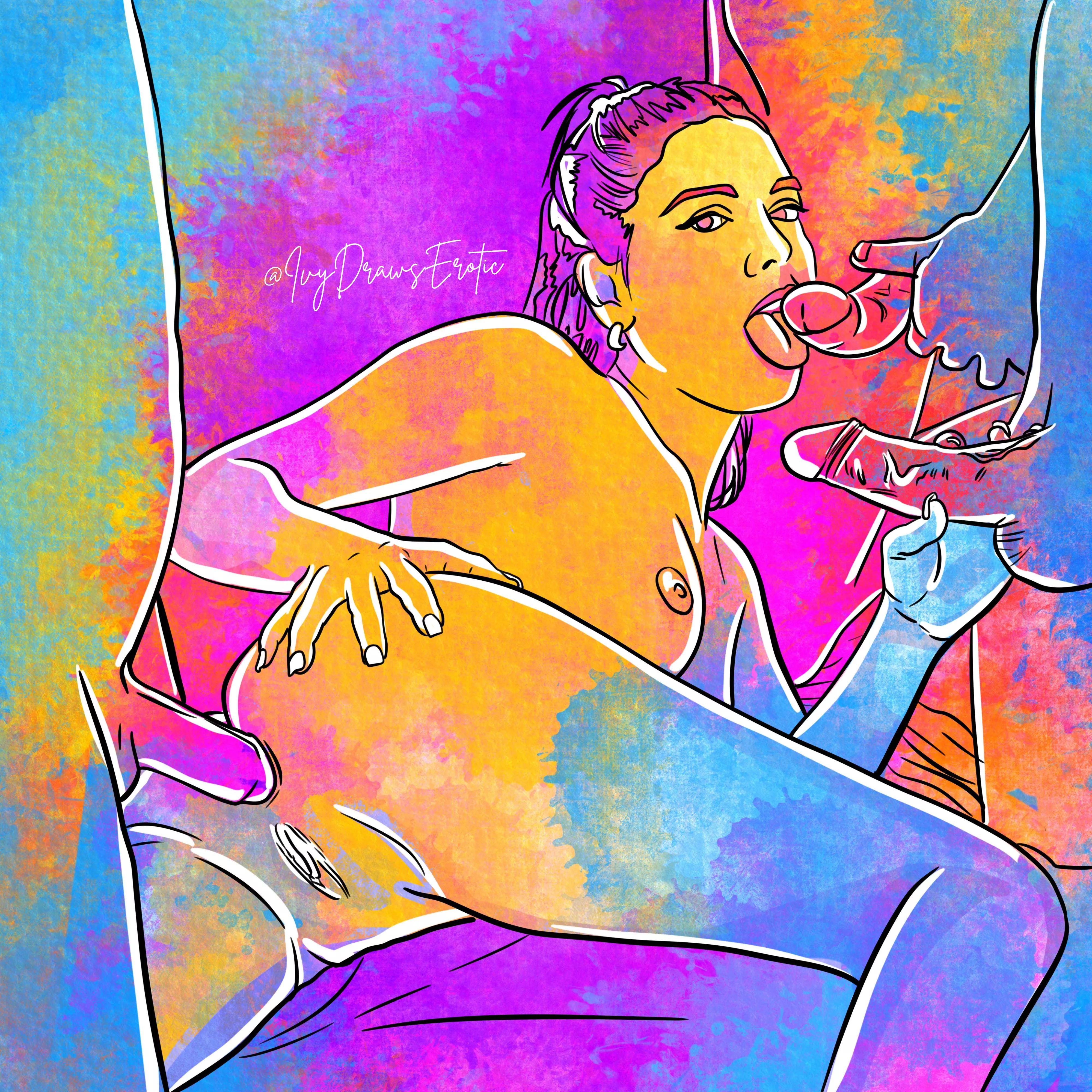 I licked it so it's mine - by me posted by IvyDraws