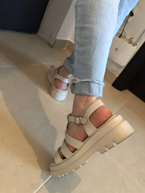 I wore these sandals a lot this summer. They're really dirty, but they're my favorite, so I'll definitely wear them again next year! by goddessliliaxo