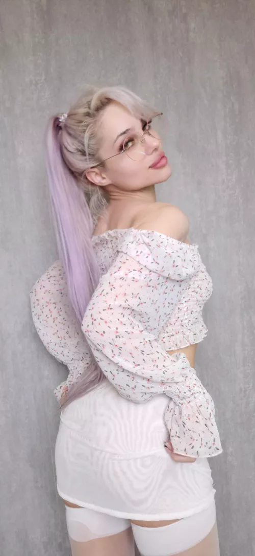 it's really a mini skirt. i feel so embarrassed when i wear it by WhiteBunnyGrl