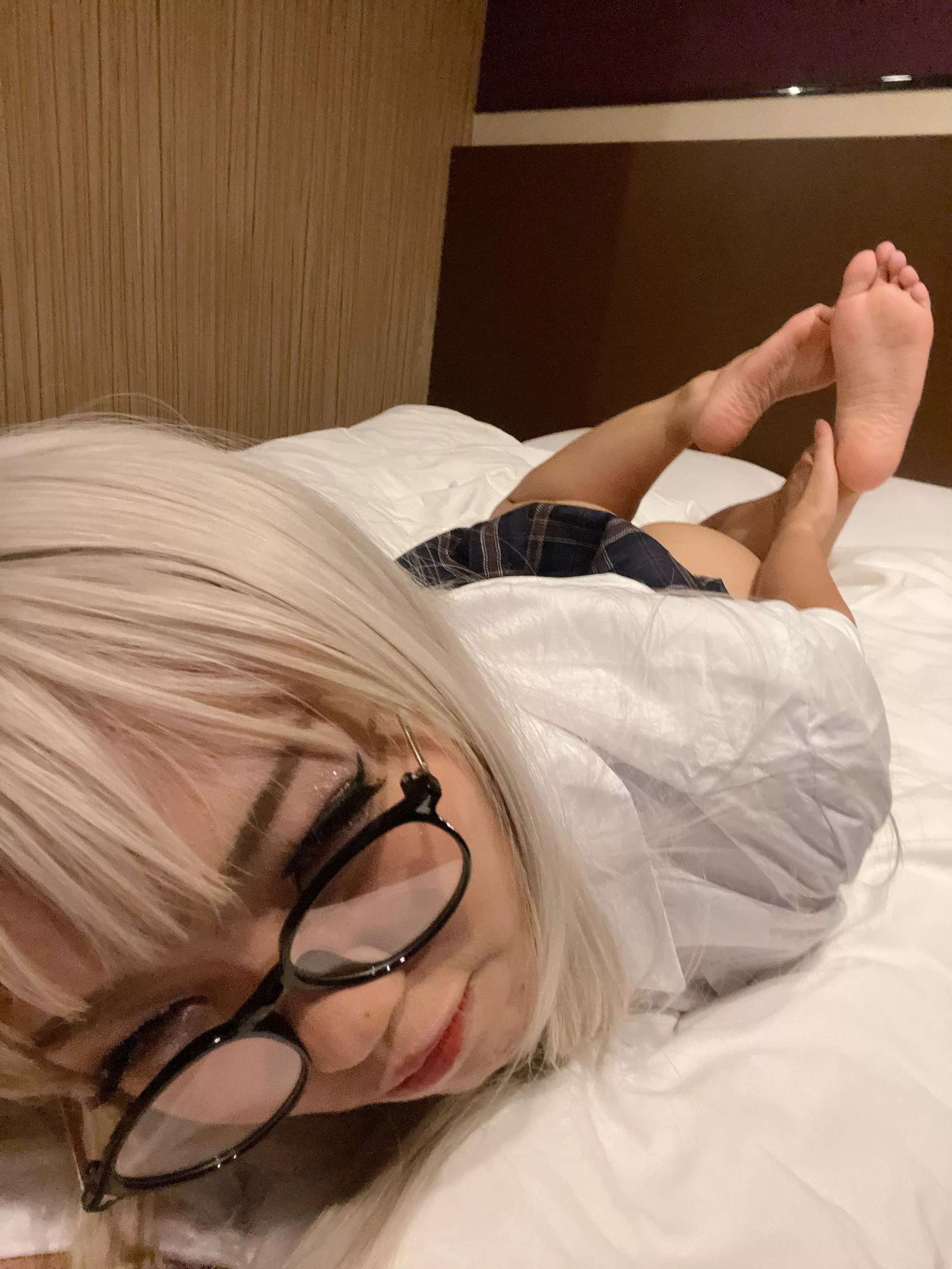 Just a naughty girl hiding behind shyness! posted by unusualfer