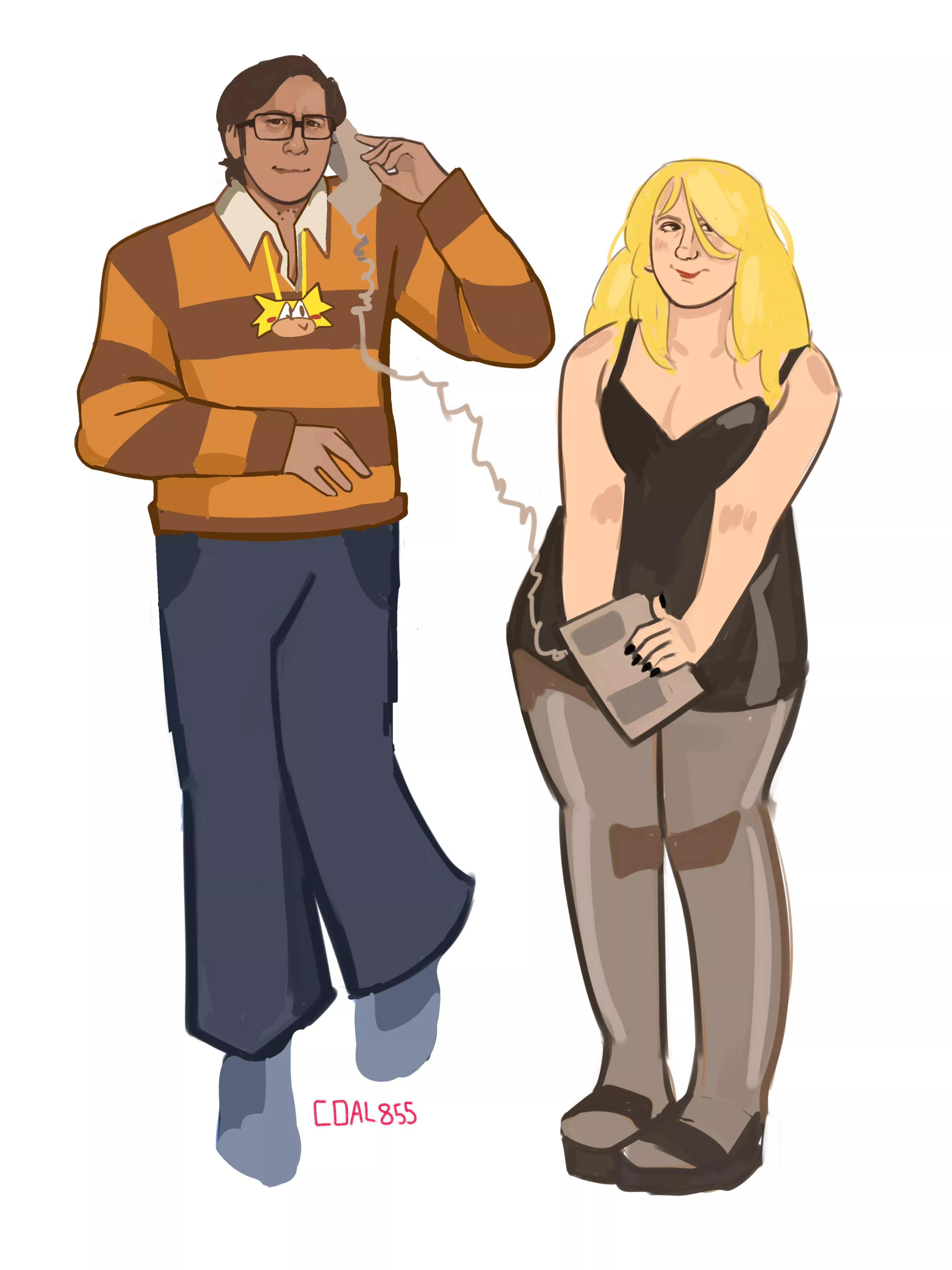 My art of Chris and Kacey 👍🏻👍🏻 posted by Jealous_Doctor_7088