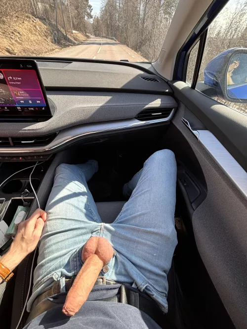 Out enjoying a drive in the Swedish countryside  by nudecocktails