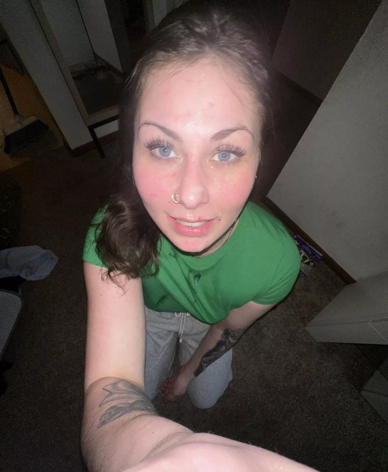 Proud to wear his cum 💦  posted by Brittfaithm