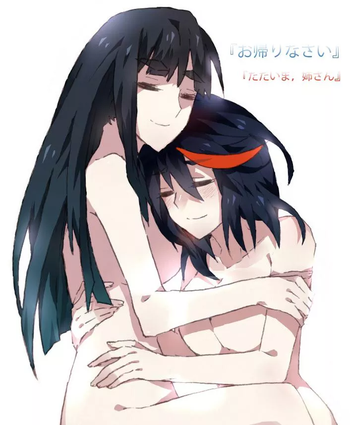 Satsuki and Ryuko cuddling [Kill la Kill] (tabi) posted by EvidenceOfDespair