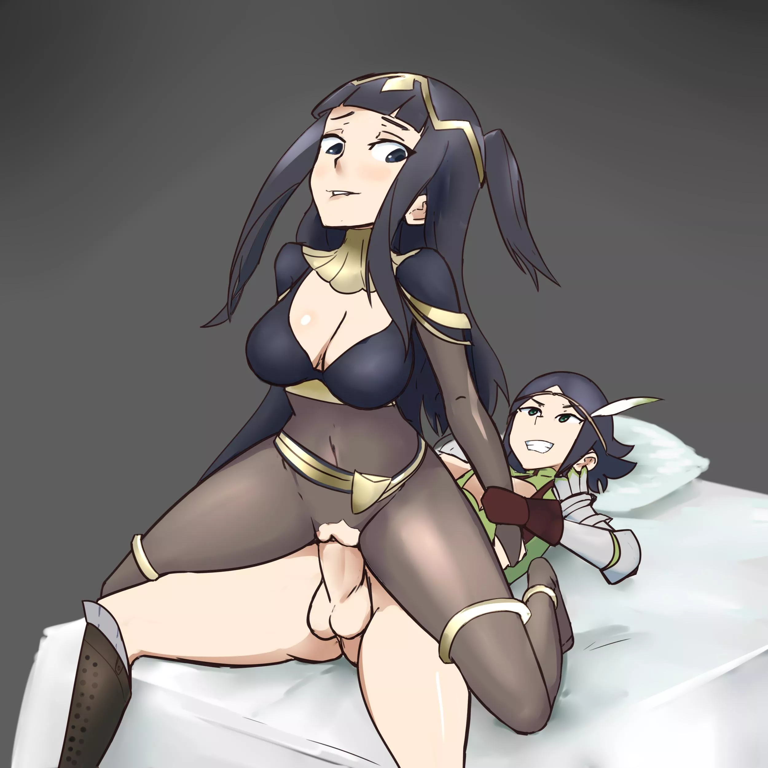 Tharja riding Noire in reverse [Fire Emblem] (oksandio) posted by EvidenceOfDespair