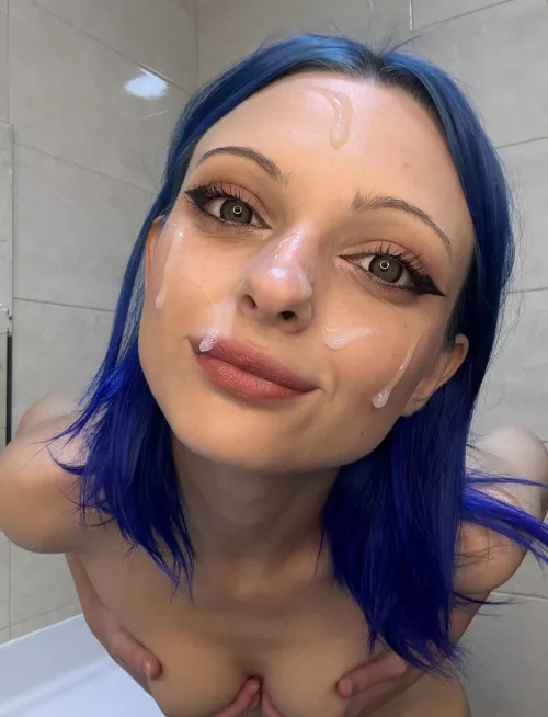 The smile on my face says how happy I am to see cum by SirenaLoverrr