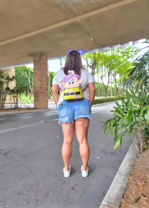 This THICC and horny slut will be stumbling through Disneyland today, under the influence of THC and alcohol, with freshly waxed holes and wearing revealing booty-shorts! 🫣 by ThiccAndSluttyLatina