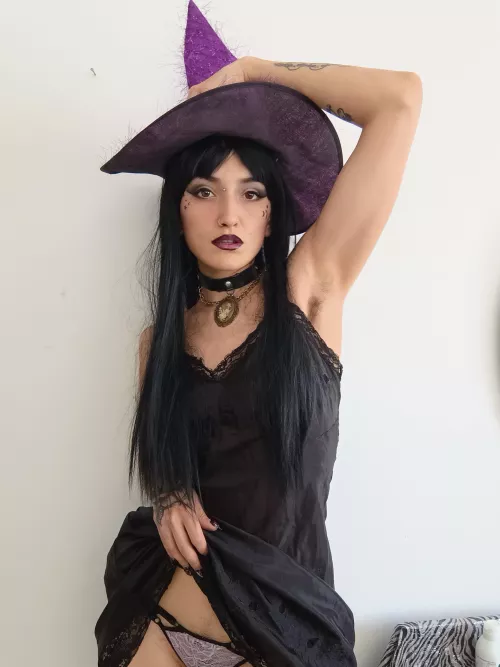 Your hairy witch for the spooky season  by Esme420kinky