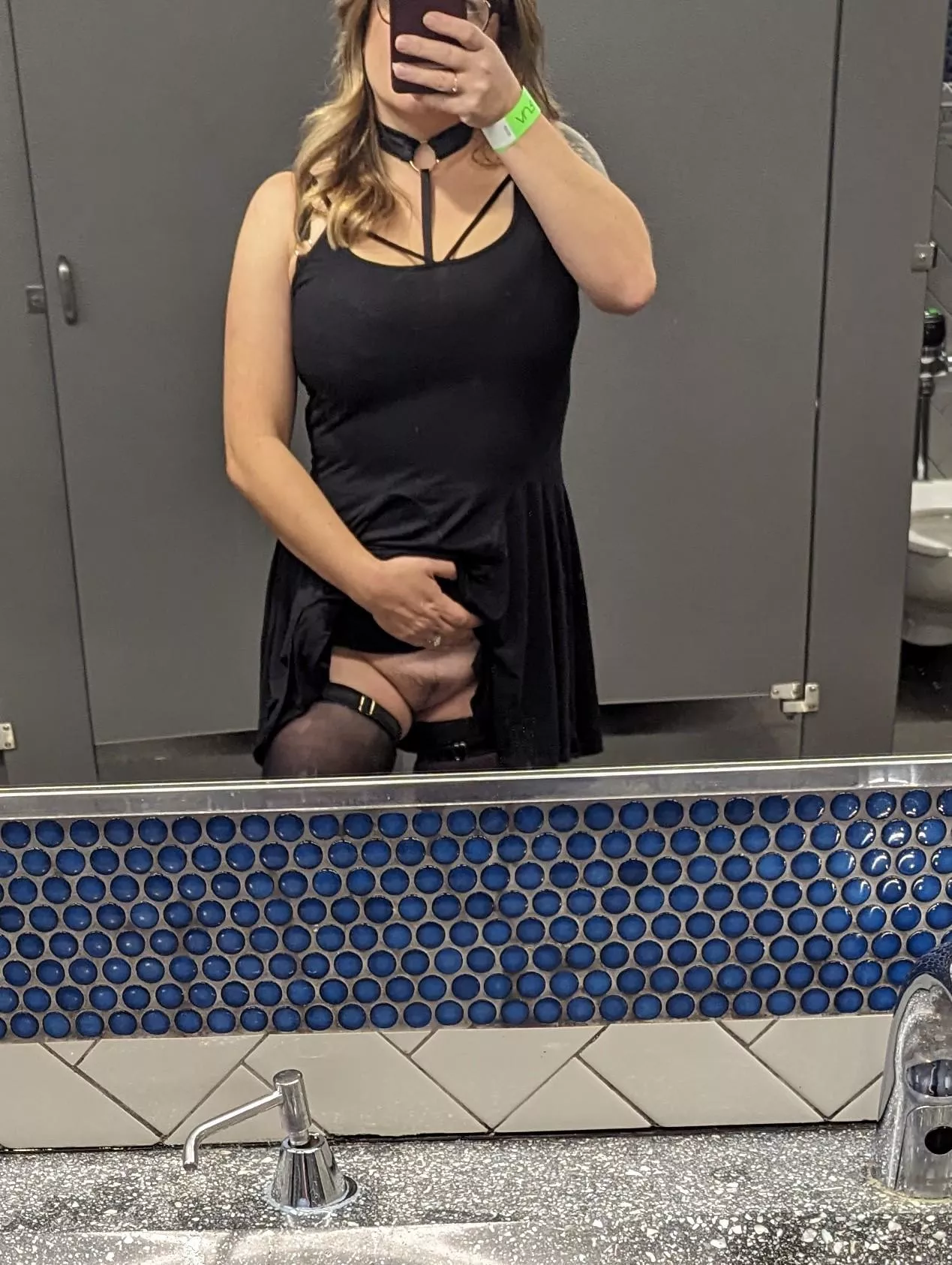 Date night out but my husband has my panties in his pocket... posted by MicksSluttyWife