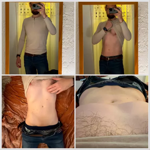 Freshly shaved with [m]y fave Henley  by mustache-monsieur