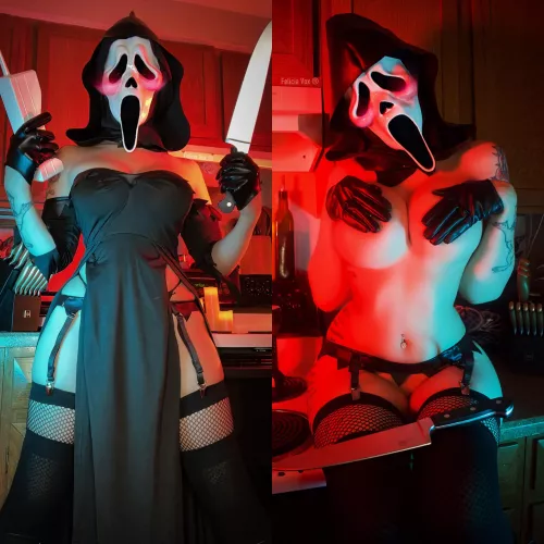 Ghostface-chan cosplay from Scream by Felicia Vox [f] by FeliciaVox