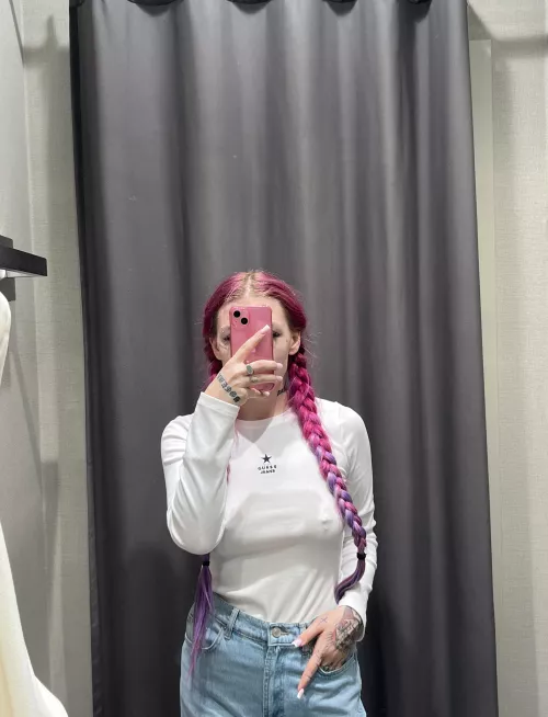 I love going shopping and taking selfies like this in fitting rooms by StrawberryJoyy
