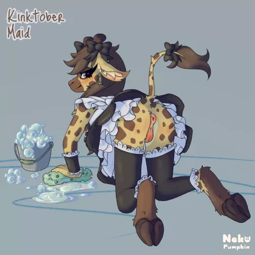 Missed A Spot [F] (nekopumpkin) by NekoPumpkinArt