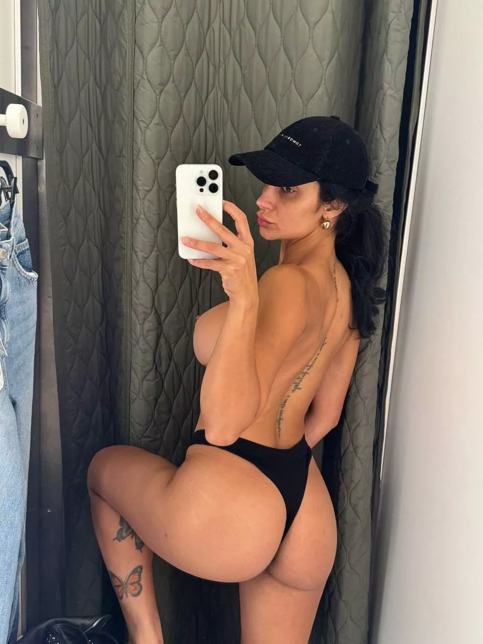 My cute ass in the fitting room posted by PlayfulDreamGirl