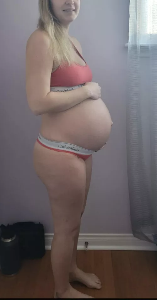 Pregnant in my Calvin's! by Mrandmrssmith24