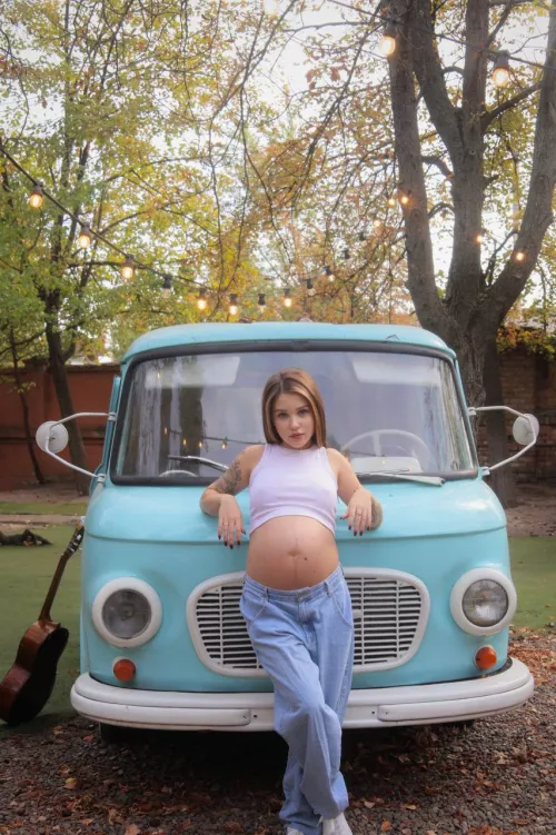 Pregnant mommy on a walk  by MargaretHahn_