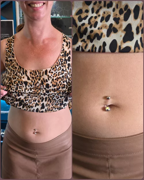 Re-pierced my belly after taking it out 20 years ago [39f]  by Foxy_Red_Mamma