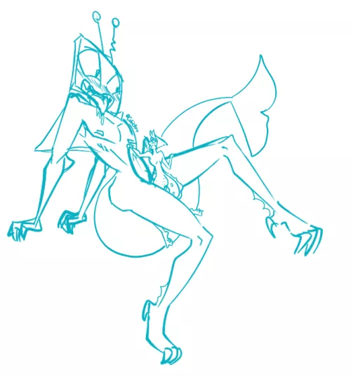 StaticEel for day 3, size difference by CubieArt