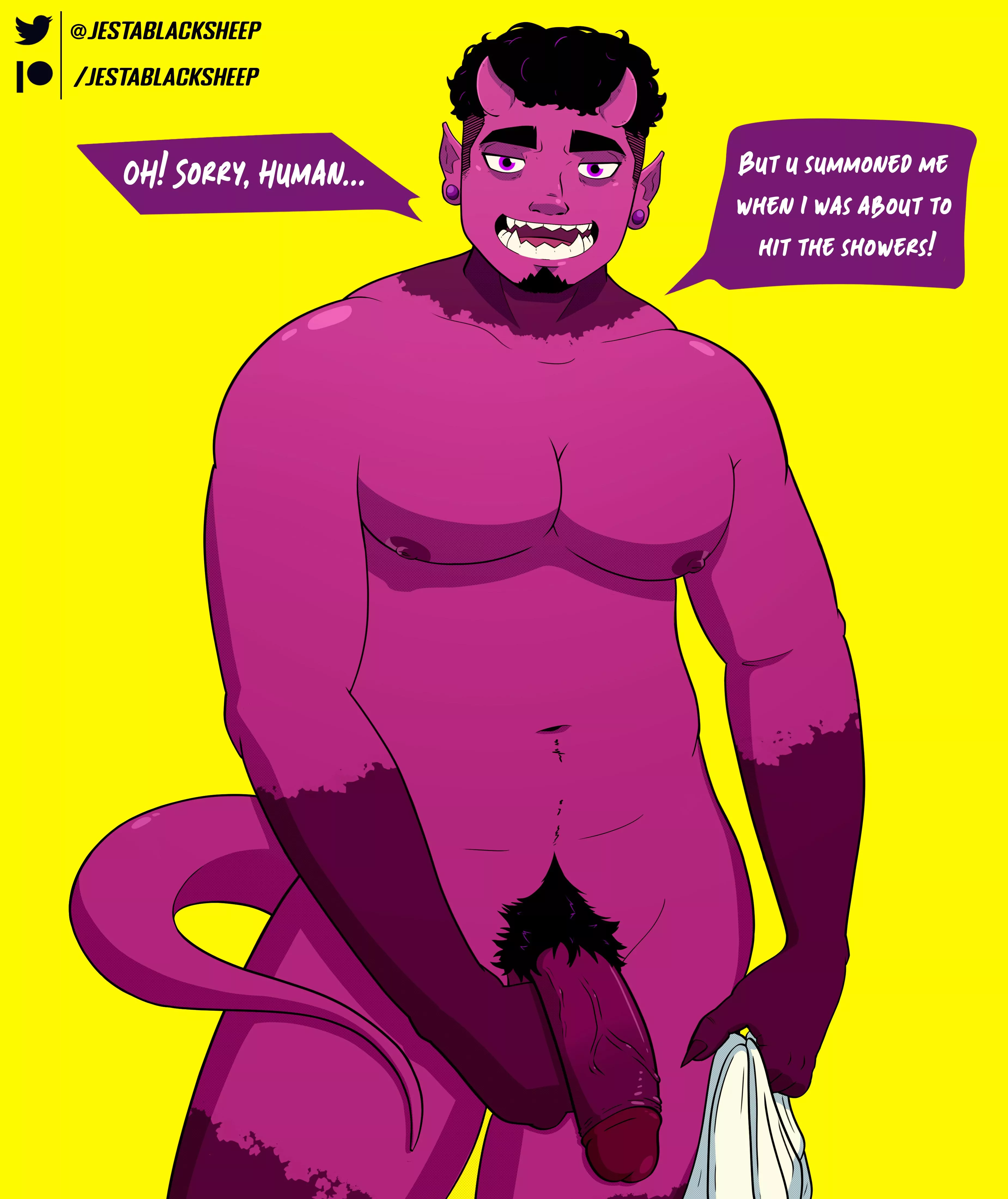 Summoning goes... wrong? - OC (@jestablacksheep) posted by Love-Dealer