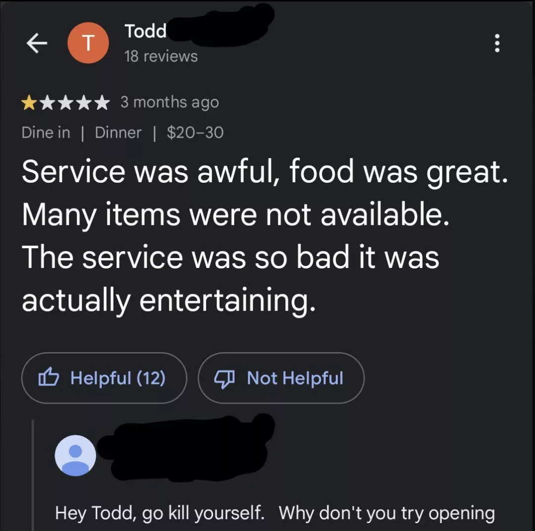 The food service industry rocks? posted by Burn_N_Turn1
