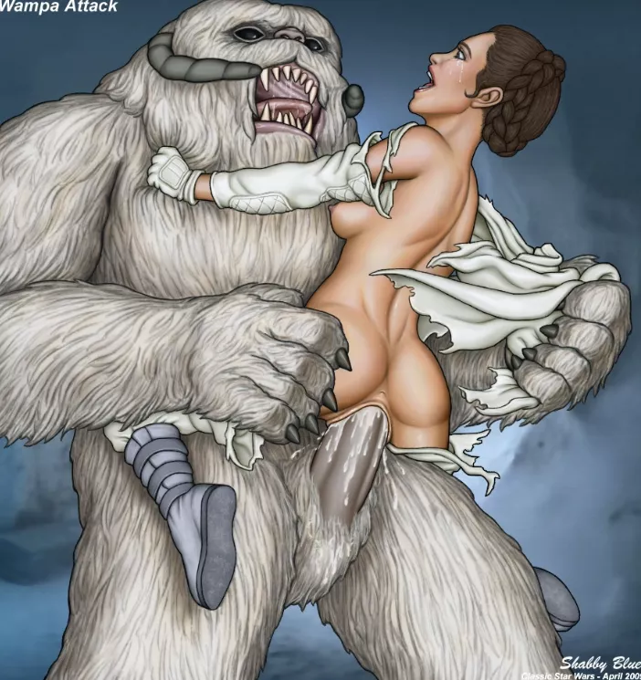 Wampa attacks Leia (Shabby Blue) posted by Germanicdutchman24