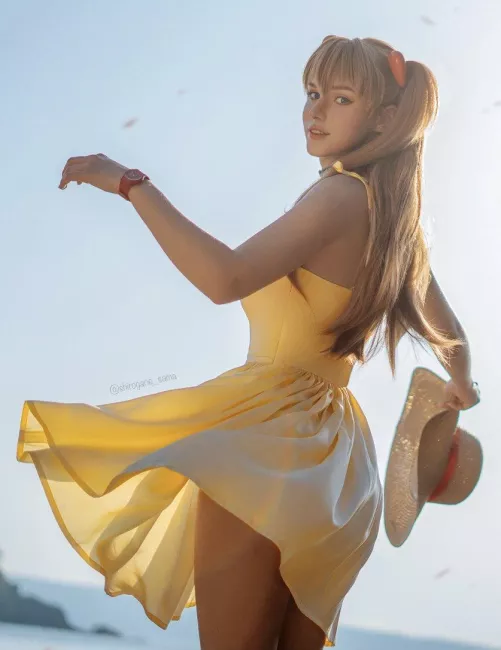 Asuka Langley sundress by Shirogane-sama by _trapd00r_