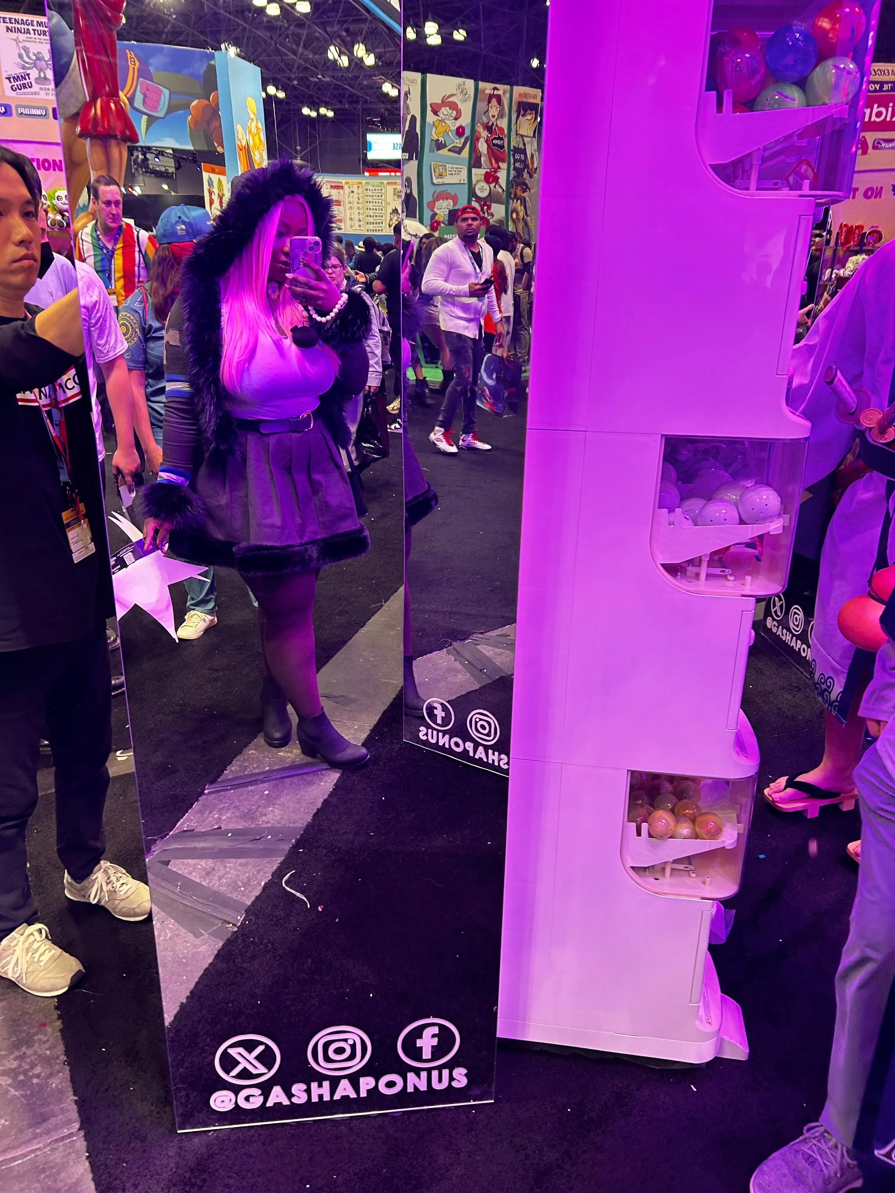 Black Dommes that cosplay. Whole cosplay outfit was beta funded 🥵.  posted by andromedaskky