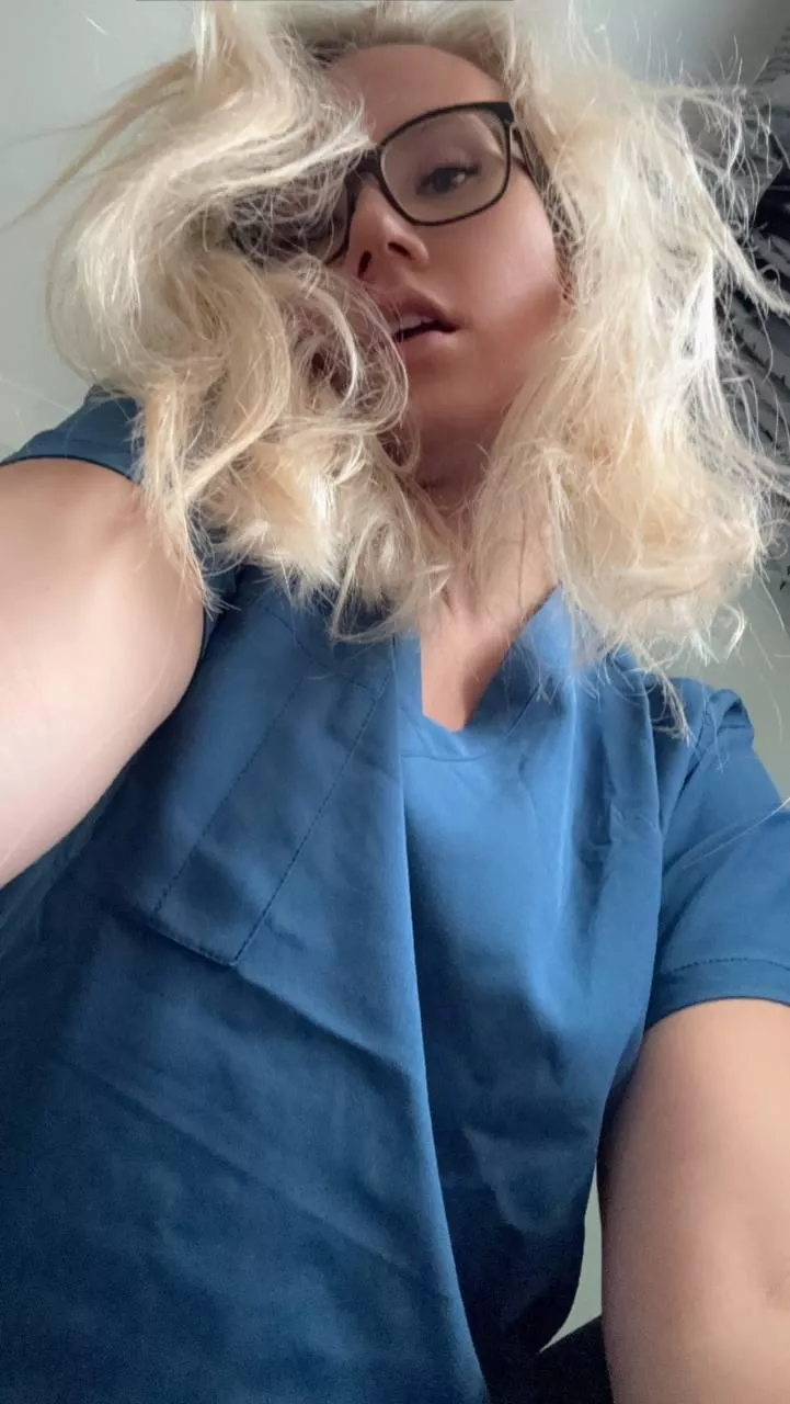 Can’t wait to strip down again in the office today.  posted by nursebunnyxo