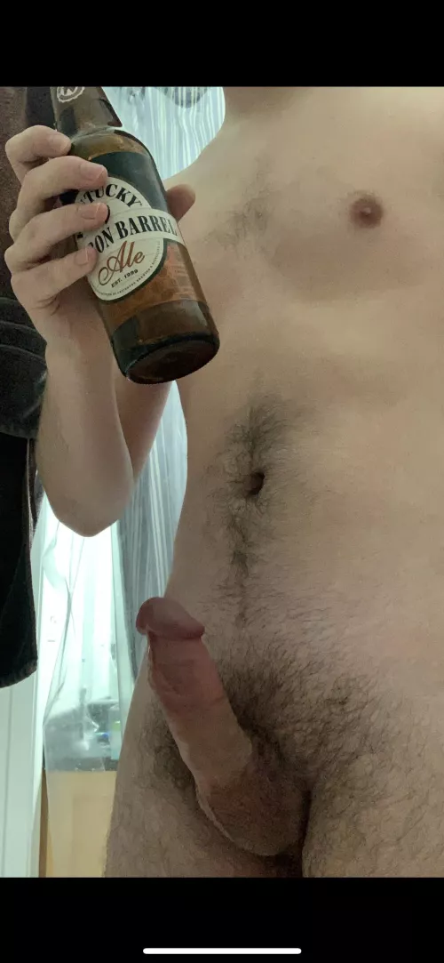 Getting a drink and shower in before the 4 o’clock NFL games by Wildcat0924