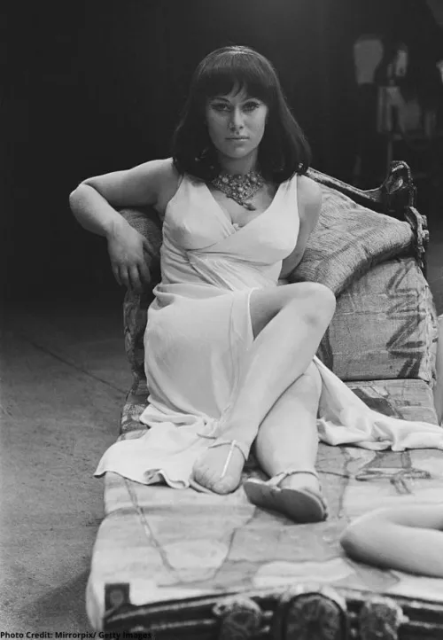 Helen Mirren dressed as Cleopatra for a play in London, 1965 by marcus_for_loving