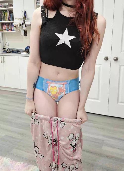 Its A special night when I get to wear my super cool Iron-man Pull-ups to bed by LGashly