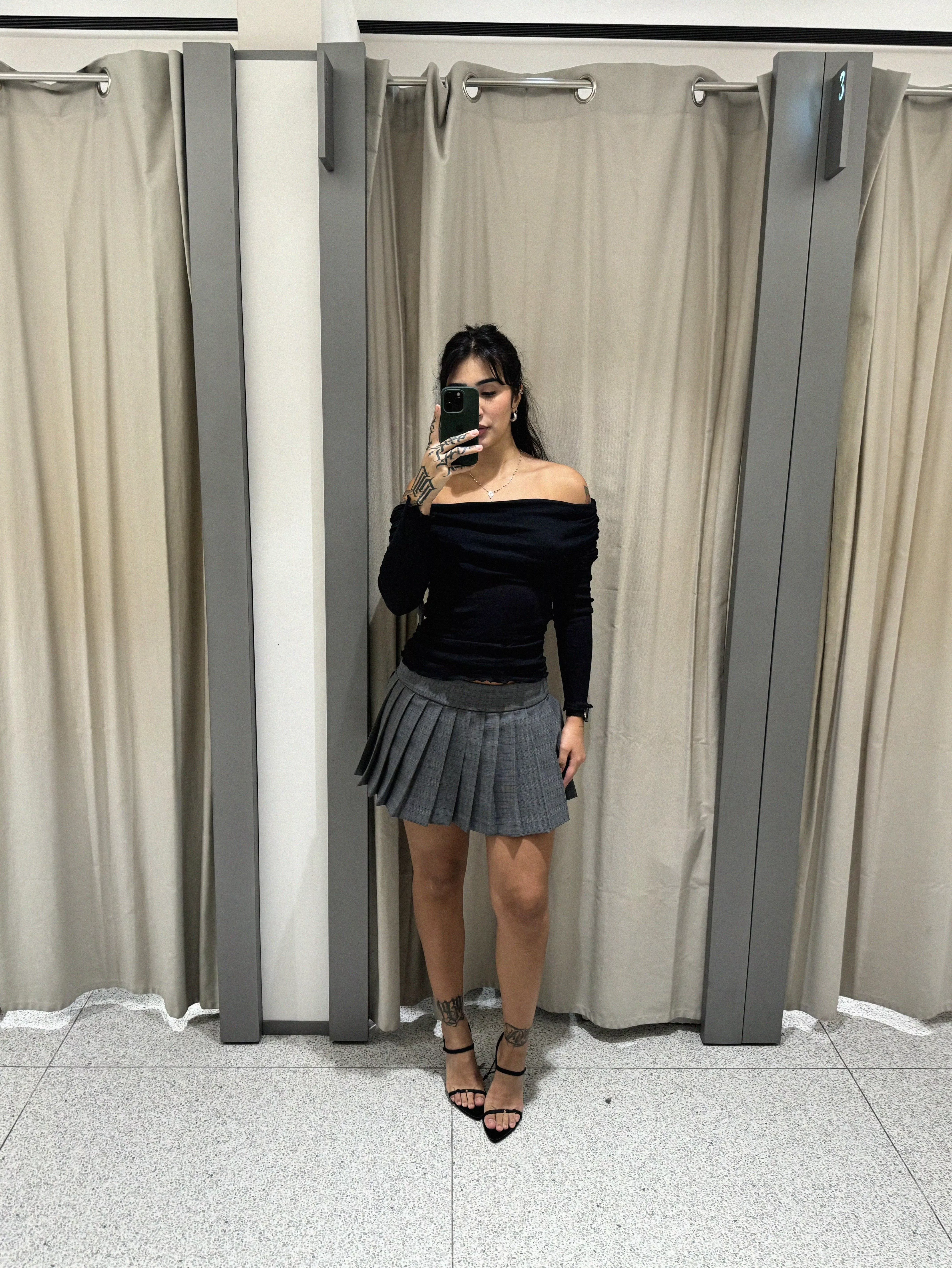 Looking cute with this skirt and i feel sexy with these heels posted by GymratYogaLover9